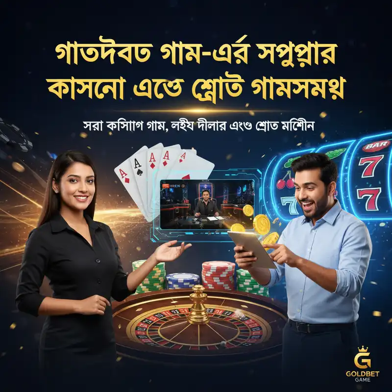 Goldbet Game ক্যাসিনো ও স্লট গেমস ব্যানার